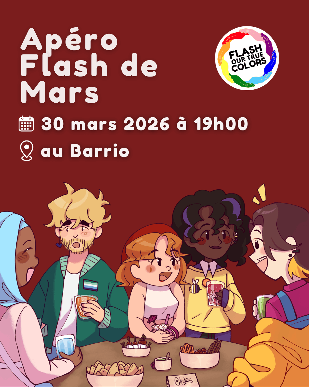 Poster of Flash Our True Colors of march 2026 no judgment apero