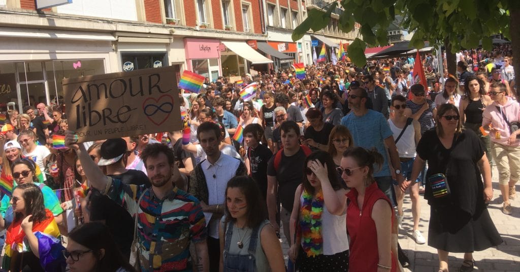 Photo de la Marche des fiertés d&#39;Amiens de 2019